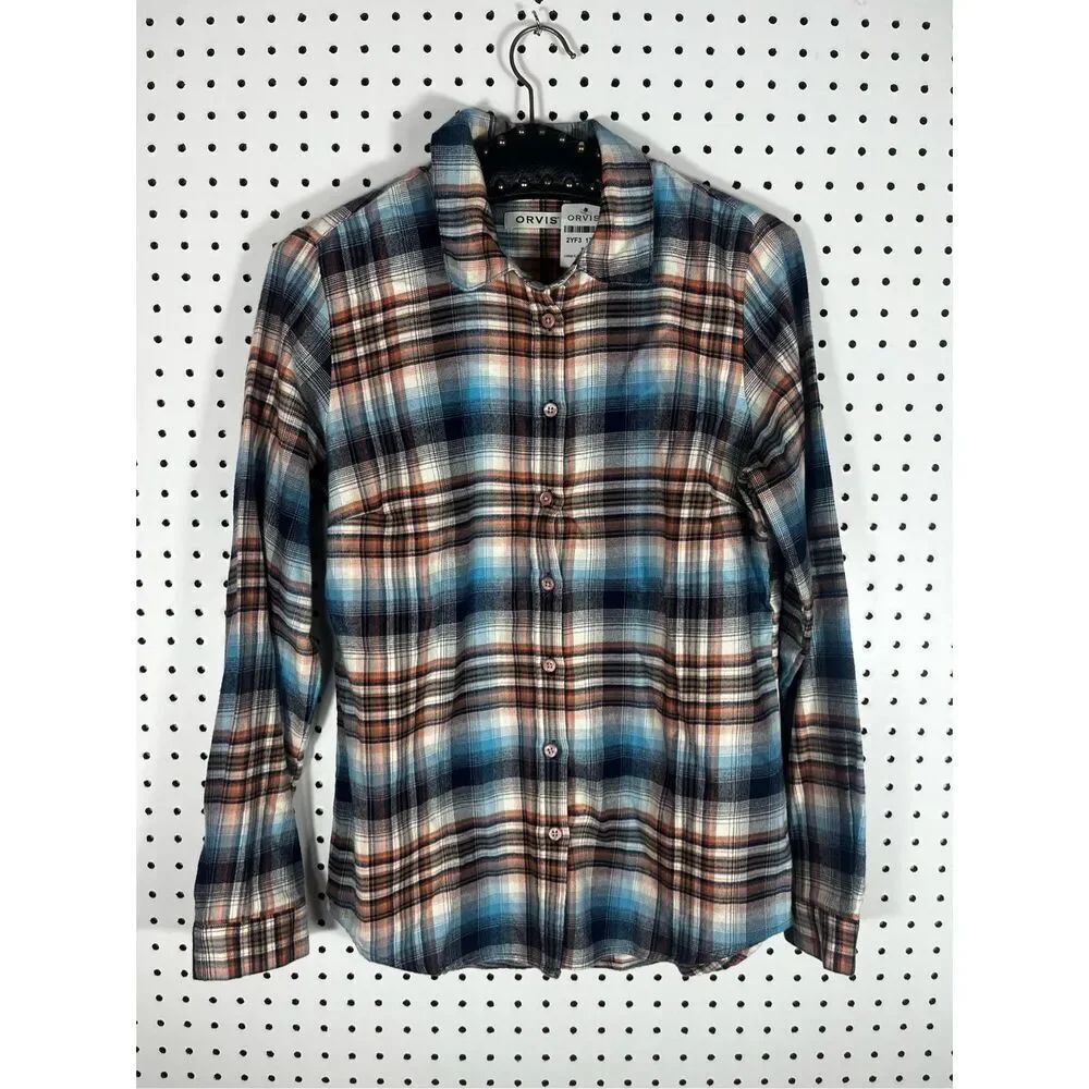 Orvis button down plaid shirt size S